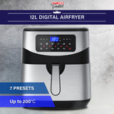 Kitchen Couture Digital 12L Air Fryer - Silver-1927503842514178053