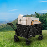 Lambu Folding Wagon Cart Black-1942353683169808391