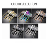 8 pcs Tableware Dinnerware Portable Stainless Steel Camping Travel Cutlery Set Media 1 of 12
