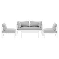 Gardeon 4 Seater Outdoor Sofa Set Aluminium Lounge Setting