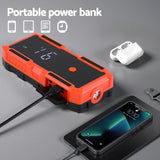 Giantz 3000A Portable Car Jump Starter 12V Lithium Battery Booster Pack Power Bank & Jumper Cables