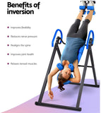 Everfit Gravity Inversion Table Foldable Stretcher Inverter Home Gym Fitness