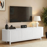 Artiss TV Unit Entertainment Unit Storage Cabinet 160cm White - Catching Deals
