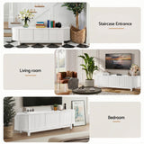 Artiss TV Unit Entertainment Unit Storage Cabinet 160cm White - Catching Deals