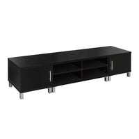 Modern TV Entertainment Unit Stand 190cm Cabinet Shelving Storage Black