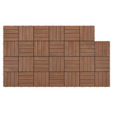 Gardeon 27PCS Wood Deck Tiles 30x30cm Interlocking Floor Tiles for Patio Balcony Garden