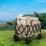 Lambu Folding Wagon Cart Khaki-1942353683341774855