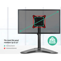 Artiss Monitor Arm Stand Single Black 360° rotary VESA plate