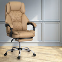 Artiss Executive Office High-back Chair Computer Gaming Chairs Leather Footrest