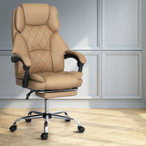 Artiss Executive Office High-back Chair Computer Gaming Chairs Leather Footrest