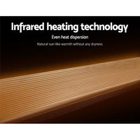 Devanti Electric Radiant Strip Heater Outdoor 1800W Panel Heater Bar Remote Home