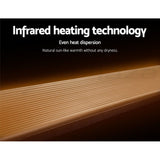 Devanti Electric Radiant Strip Heater Outdoor 1800W Panel Heater Bar Remote Home