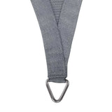 3x3x4.3m Instahut Shade Sail Triangle 280GSM 98% Grey Shade Cloth