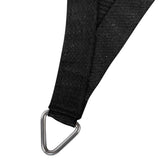 5x5x5m Instahut Shade Sail Triangle 280GSM 98% Black Shade Cloth