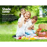 3x6m Instahut Shade Sail Rectangle 185GSM 95% Sand Shade Cloth