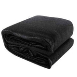 3x6m Instahut Shade Sail Rectangle 280GSM 98% Black Shade Cloth