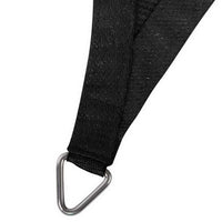 3x6m Instahut Shade Sail Rectangle 280GSM 98% Black Shade Cloth