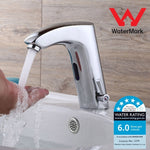 Product Details:

    - Function: Automatic Sensor Control Sink Tap - Australia Standard
    - Finish: Chrome
    - Material: Solid Brass
    - Installation: One Hole Deck mounted install
    - For Hot and Cold Mixed Water, adjustable.
    - Power by: AC240V (50Hz) Australia Standard plug  /OR - DC (4xAA batteries not included)
    - Water pressure: 0.05-0.6MPa
    - Water temperature: 0-80℃
    - Ambient temperature: 0.1-45℃
    - Detection range:100-150mm 
    - Tap Height: 164mm
    - Spout Height: 116mm