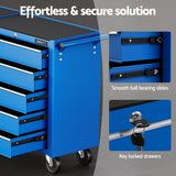 Giantz Tool Chest Trolley 10 Drawers Toolbox Storage Blue