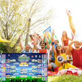 2026 World Cup Wall Chart Poster - 48 Team Tournament Schedule Tracker on Premium Waterproof Oxford Fabric (31.5" x 23.6") - Ultimate Soccer Gift for Fans (2026 World Cup Schedule Calendar-A)