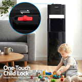 Devanti 3 Taps Water Cooler Dispenser Bottom Loading Dispenser Chiller Filter Purifier