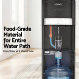 Devanti 3 Taps Water Cooler Dispenser Bottom Loading Dispenser Chiller Filter Purifier