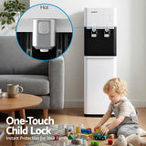 Devanti 2 Taps Water Cooler Dispenser Bottom Loading Dispenser Chiller Filter Purifier