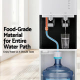 Devanti 2 Taps Water Cooler Dispenser Bottom Loading Dispenser Chiller Filter Purifier