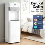 Devanti 3 Taps Water Cooler Dispenser Bottom Loading Dispenser Chiller Filter Purifier
