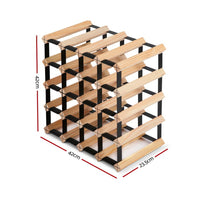 Artiss 20 Bottle Timber Wine Rack Wooden Storage System Cellar Organiser Stand