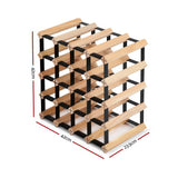 Artiss 20 Bottle Timber Wine Rack Wooden Storage System Cellar Organiser Stand