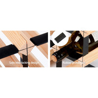 Artiss 20 Bottle Timber Wine Rack Wooden Storage System Cellar Organiser Stand