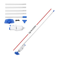 Rechargeable Automatic Swimming Pool Cleaner Vacuum Sucker Cordless With Pole