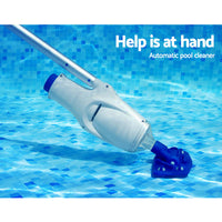 Rechargeable Automatic Swimming Pool Cleaner Vacuum Sucker Cordless With Pole