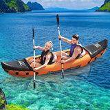 2 Person Kayak Kayaks Fishing Boat Inflatable LITE-RAPID Canoe Raft with Oars