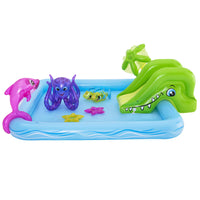 Bestway Inflatable Swimming Pool Kids Play Fantastic Aquarium Pool 239cm x 206cm