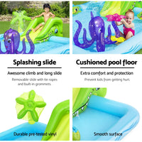 Bestway Inflatable Swimming Pool Kids Play Fantastic Aquarium Pool 239cm x 206cm