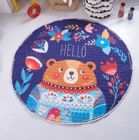 Baby Play Mat Kids Gym Portable Crawling Blanket Soft Cotton Toys Storage Bag - Catching Deals