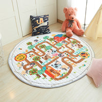 Baby Play Mat Kids Gym Portable Crawling Blanket Soft Cotton Toys Storage Bag - Catching Deals