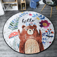 Baby Play Mat Kids Gym Portable Crawling Blanket Soft Cotton
