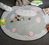 Baby Play Mat Kids Gym Portable Crawling Blanket Soft Cotton