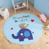 Baby Play Mat Kids Gym Portable Crawling Blanket Soft Cotton