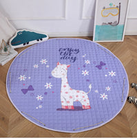 Baby Play Mat Kids Gym Portable Crawling Blanket Soft Cotton