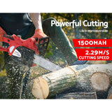 GIANTZ 20V Cordless Electric Chainsaw Wood Cutter 10" Saw Pruner Li-lon Battery