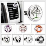 Car Air Freshener Vent Clip Metal Stainless Steel Fragrance Perfume Oil Diffuser