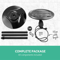 2000W Electric Patio Heater Outdoor Garden Radiant Portable Pedestal Heat Stand