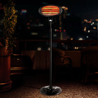 2000W Electric Patio Heater Outdoor Garden Radiant Portable Pedestal Heat Stand
