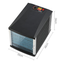 10 Trays Food Dehydrator Home Commercial Fruit Dryer Jerky Beef Maker BPA Free