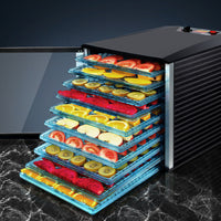 10 Trays Food Dehydrator Home Commercial Fruit Dryer Jerky Beef Maker BPA Free
