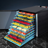 10 Trays Food Dehydrator Home Commercial Fruit Dryer Jerky Beef Maker BPA Free